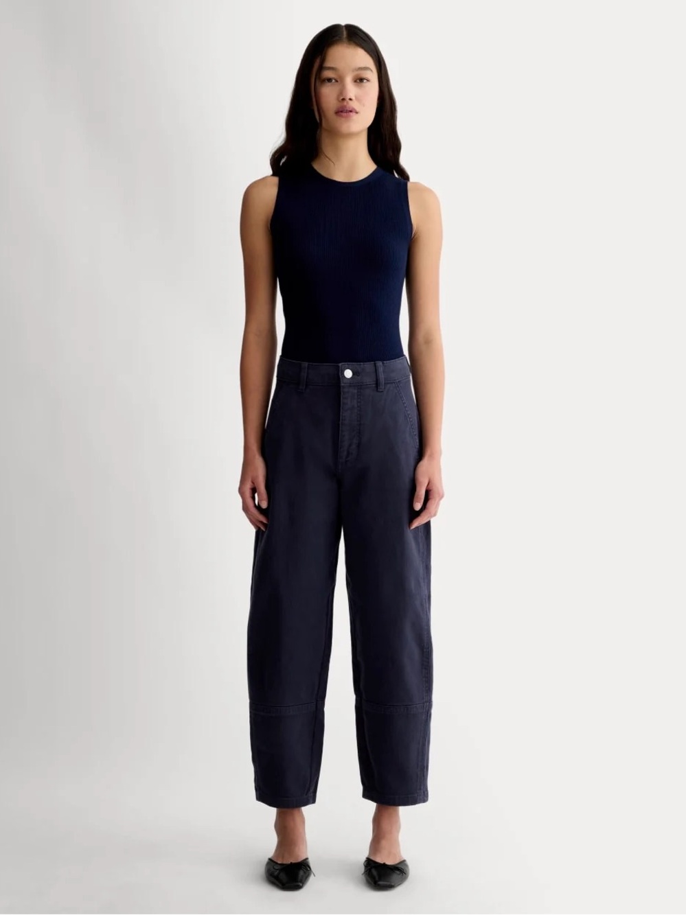 Everlane - THE UTILITY BARREL PANT in Navy Regular Length